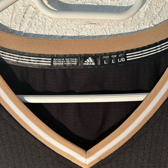 NBA Toronto Raptors Black & Gold DeMarre Carroll Adidas Jersey Men’s Large - Picture 2 of 5